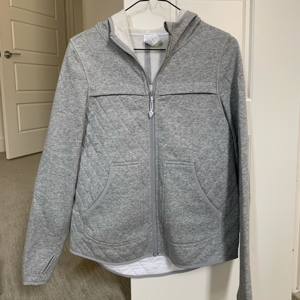 Ivivva quilted grey jacket